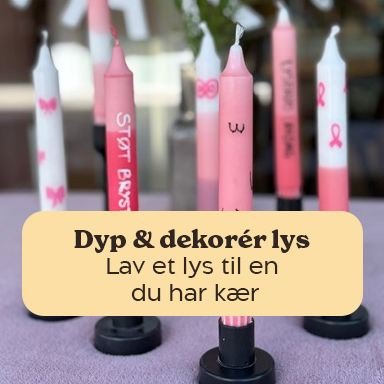 Dyp & dekorér lys